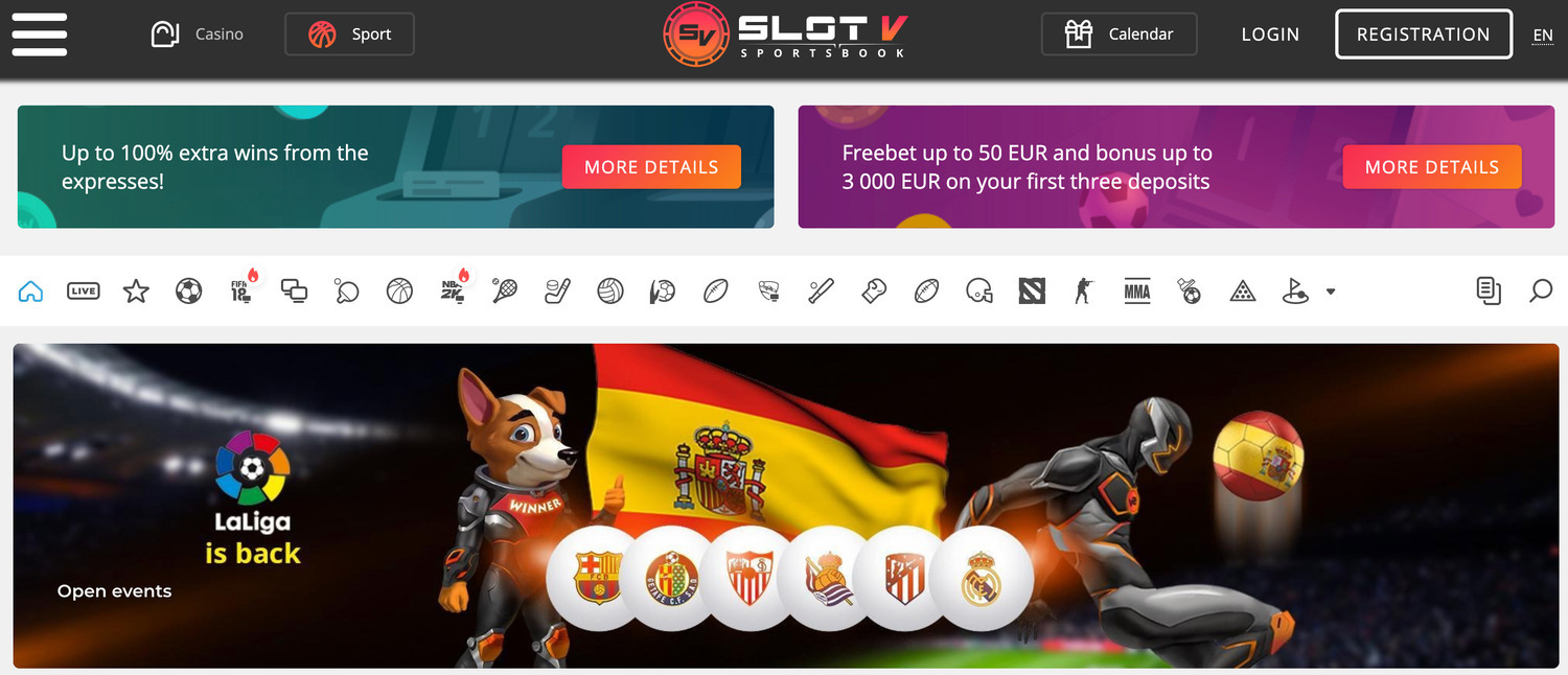 Pariuri sportive la Slot V